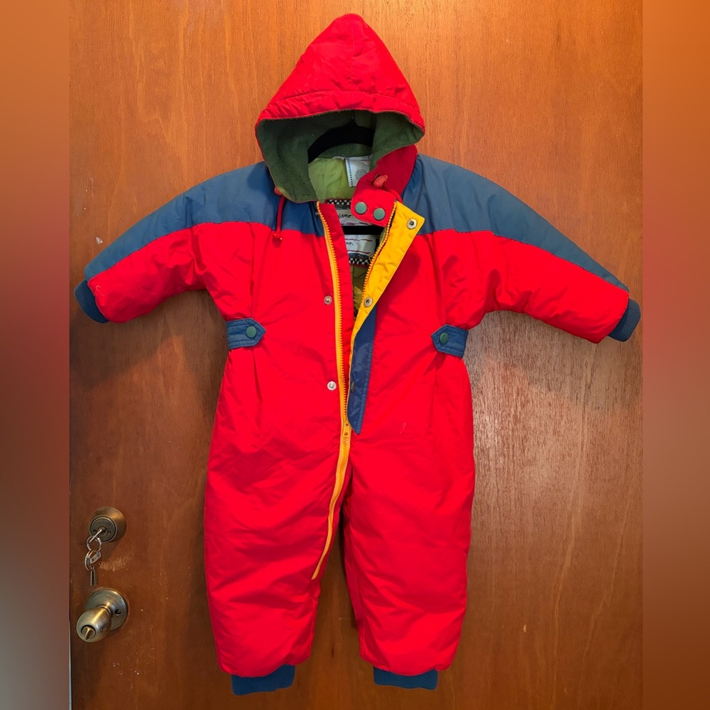 Anna Andersson Colorful Hooded Snowsuit